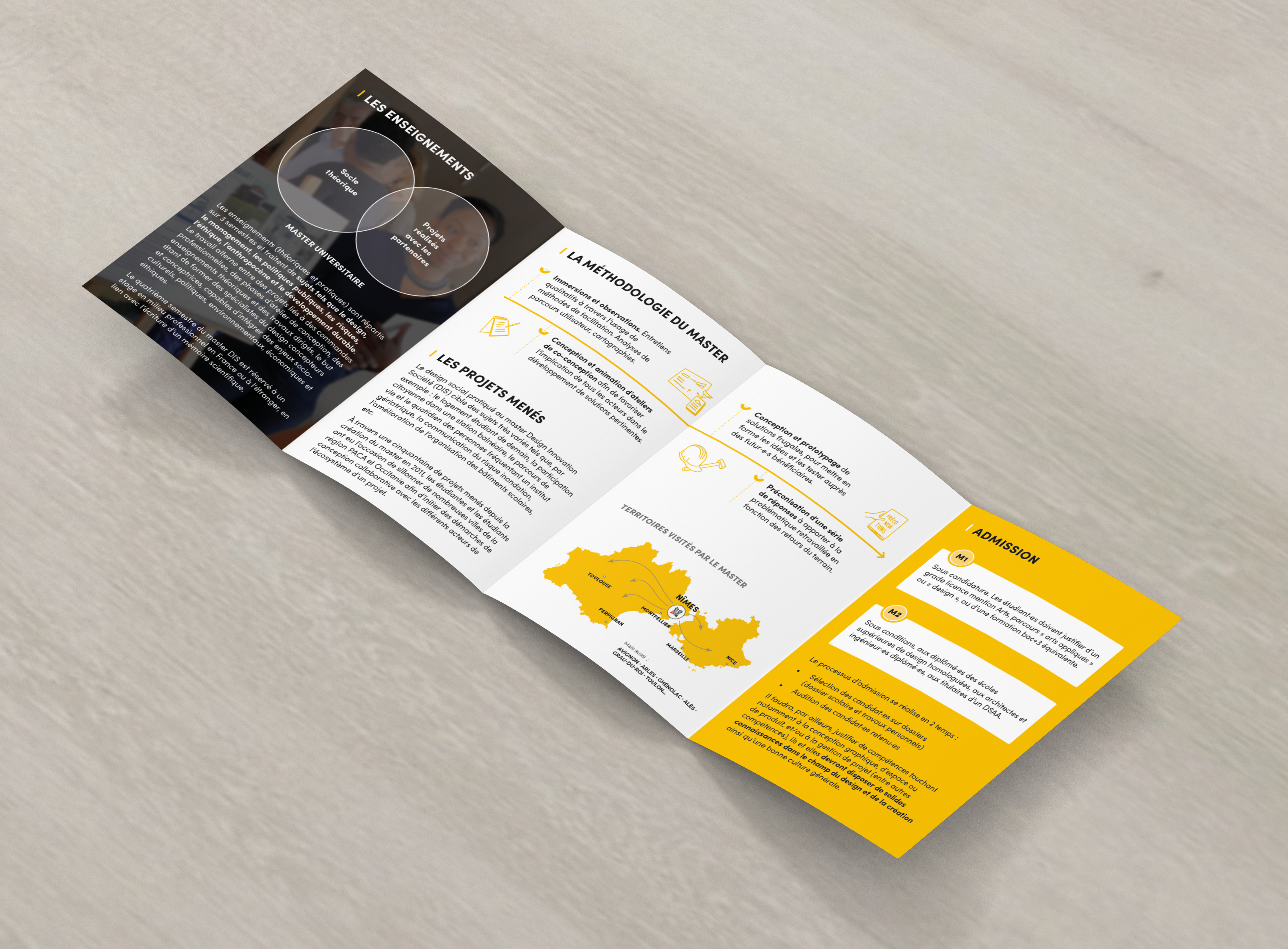 Brochure Master Design Innovation Société - Portfolio - Atem - Léa Amable